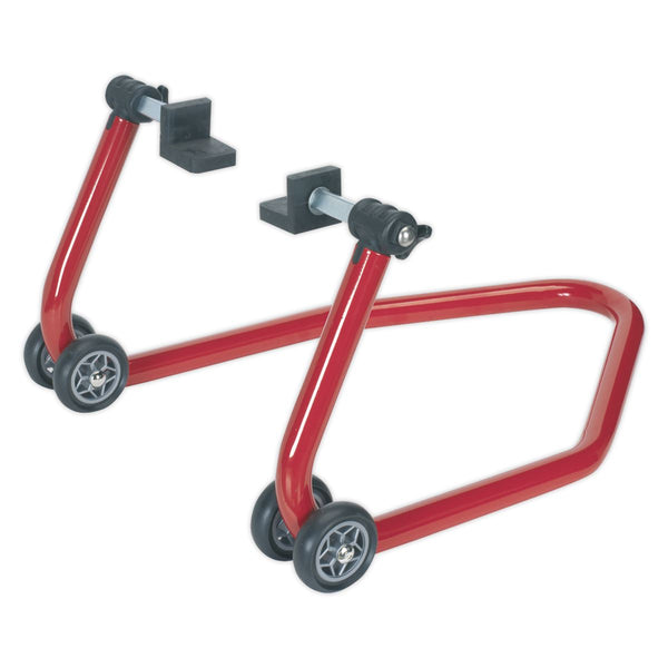 Sealey RPS1 Universal Rear Wheel Stand with Rubber Supports & Bobbin Supports