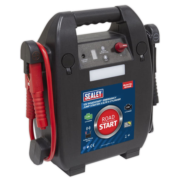 Sealey RoadStart&reg; 12V Emergency 6-Cylinder Jump Starter 3.5L RS102B