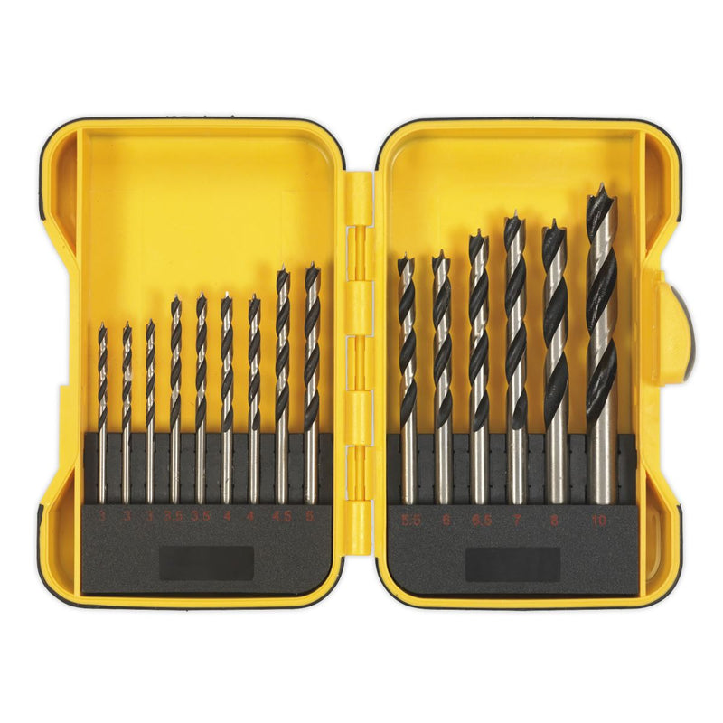 Sealey S01088 Drill Bit Set 15pc - Wood