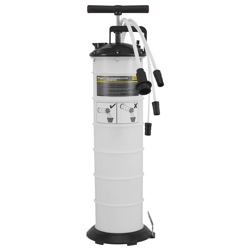 Sealey Manual Vacuum Oil & Fluid Extractor Pump 6.5L S01169