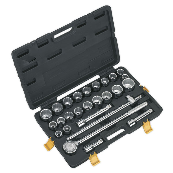 Sealey Socket Set 26pc 3/4"Sq Drive 12-point Metric/Imperial S0713