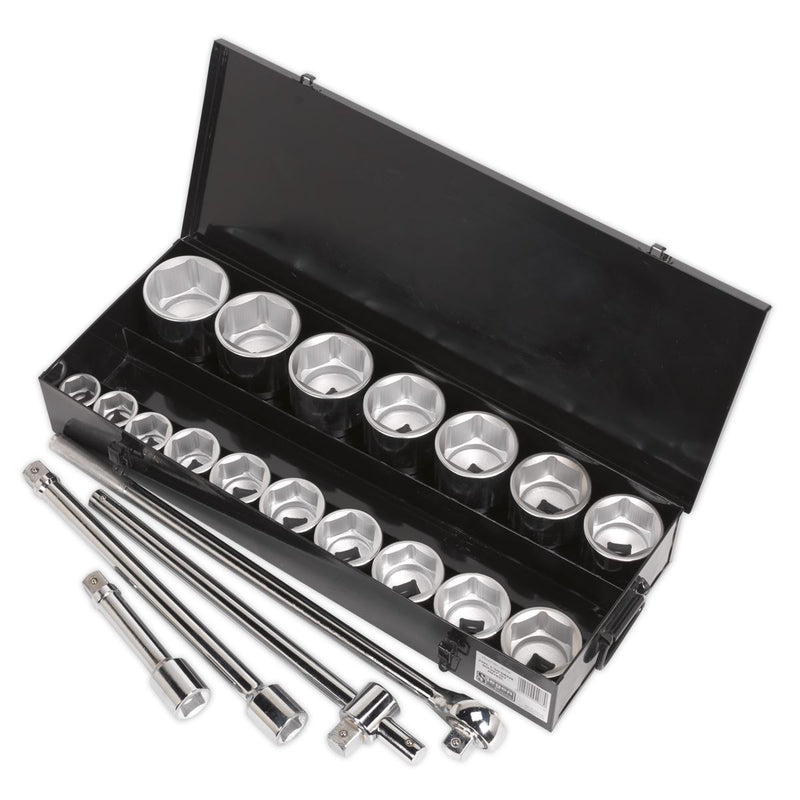 Sealey Siegen Socket Set 1"Sq Drive 21pc S0768