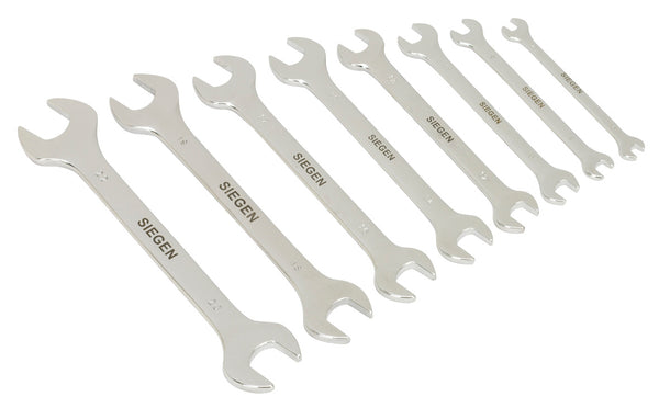 Sealey S0848 Double Open End Spanner Set 8pc Metric