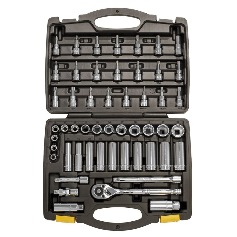 Sealey Socket Set 52pc 3/8"Sq Drive 6pt WallDrive&reg; Metric S0918