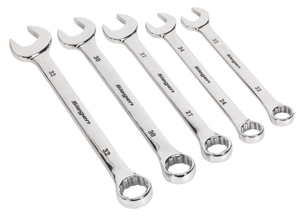 Sealey S0977 Combination Spanner Set 5pc Jumbo Metric