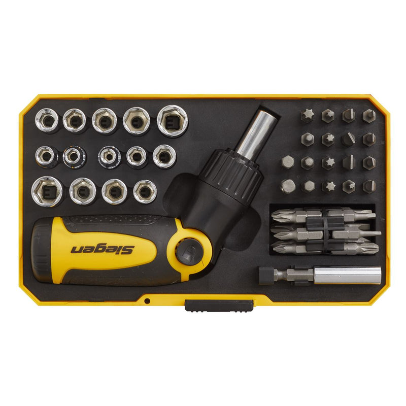 Sealey Socket & Bit Set 46pc Ratchet Screwdriver S0978