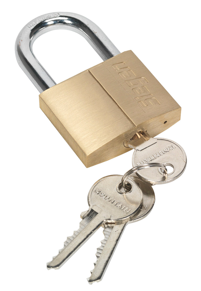 Sealey S0988 Brass Body Padlock with Brass Cylinder 50mm