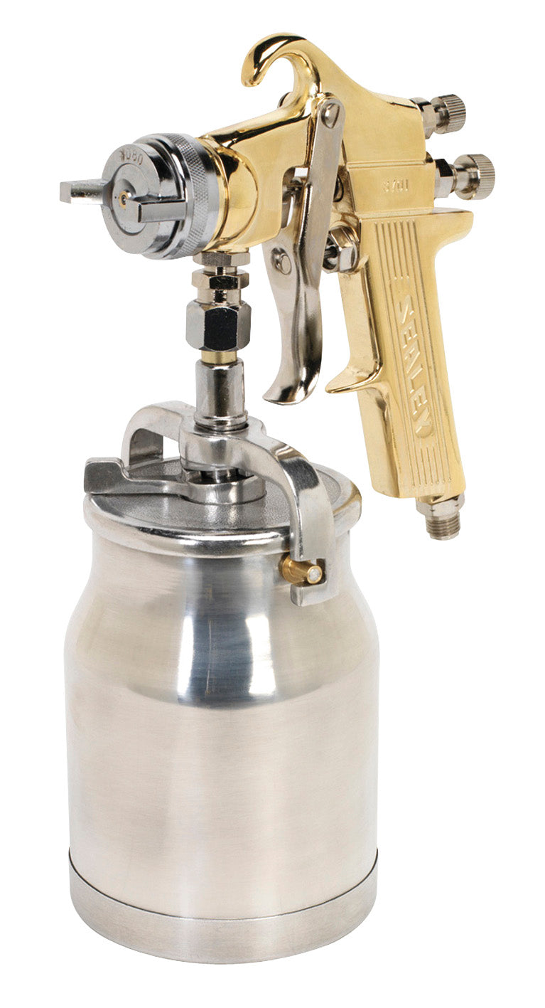 Sealey Workshop Gold Series Suction Feed Spray Gun 1.8mm Set-Up S701