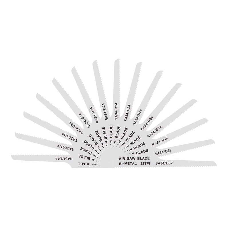 Sealey 141mm HSS Mixed Air Saw Blades - Pack of 15 SA34MIX