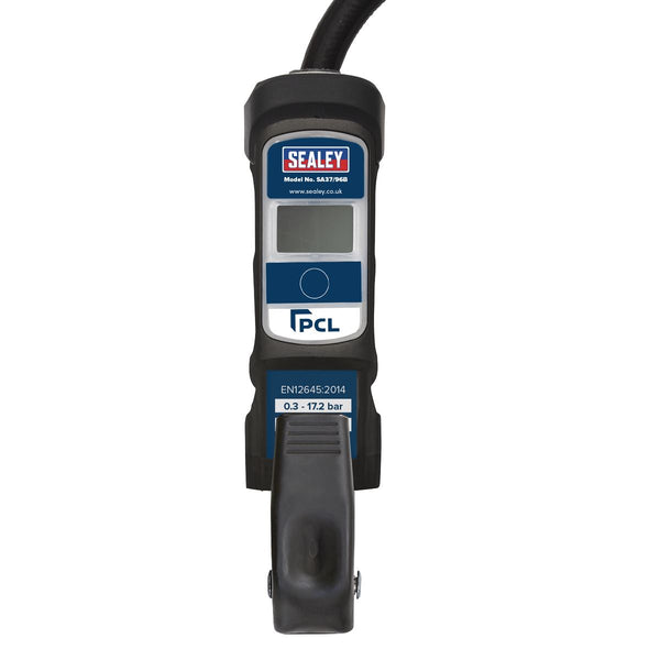 Sealey PCL Anodised Digital Tyre Inflator with Twin Push-On Connector SA37/96B