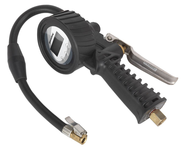 Sealey SA392 Digital Tyre Inflator with Clip-On Connector