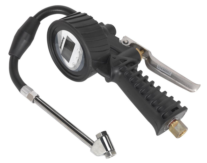 Sealey SA393 Digital Tyre Inflator with Twin Push-On Connector