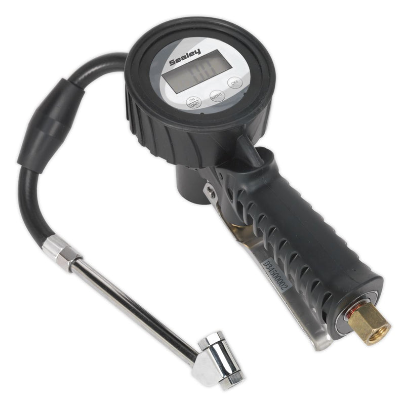 Sealey SA393 Digital Tyre Inflator with Twin Push-On Connector