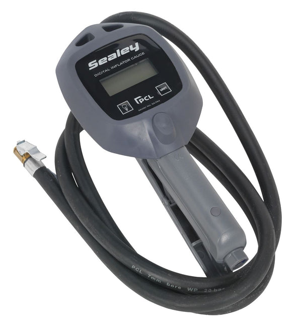 Sealey SA394 Digital Tyre Inflator with Clip-On Connector