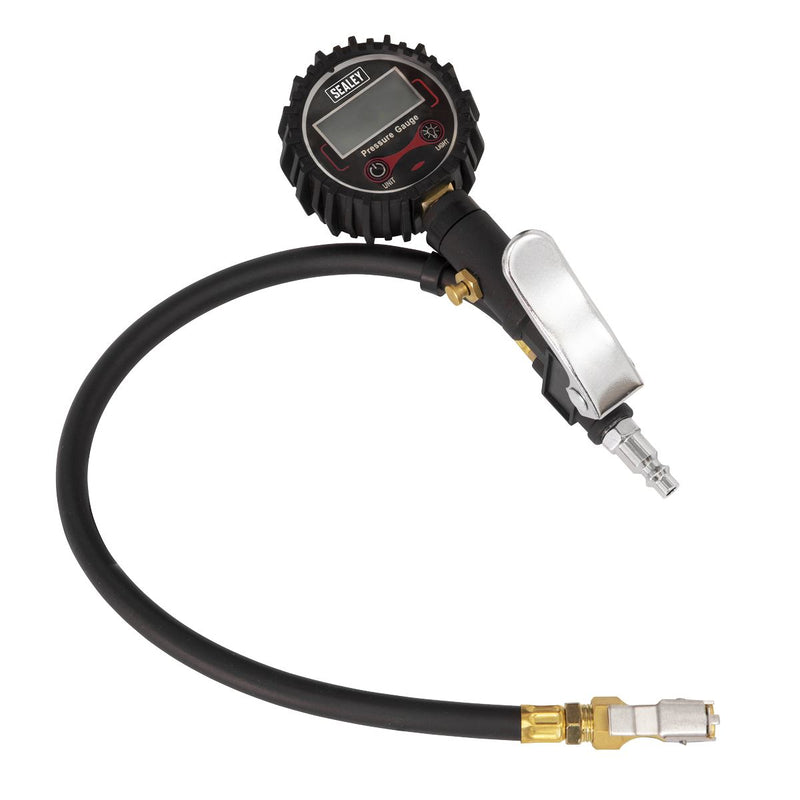 Sealey Digital Tyre Inflator with Clip-On Connector SA400