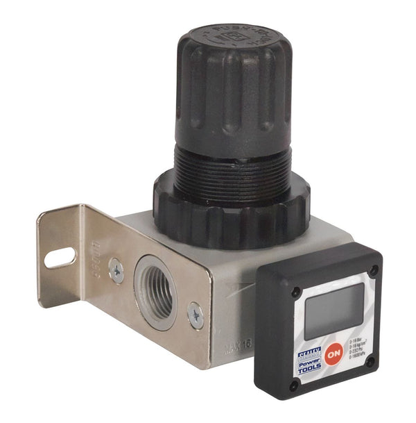 Sealey SA406R Professional Air Regulator with Digital Gauge 1/2"BSP