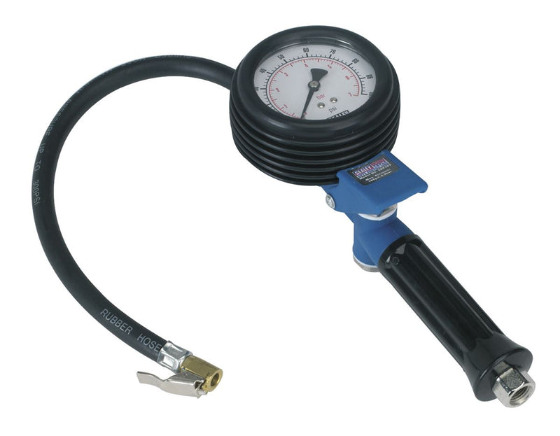 Sealey Jumbo Tyre Inflator with Clip-On Connector SA9303