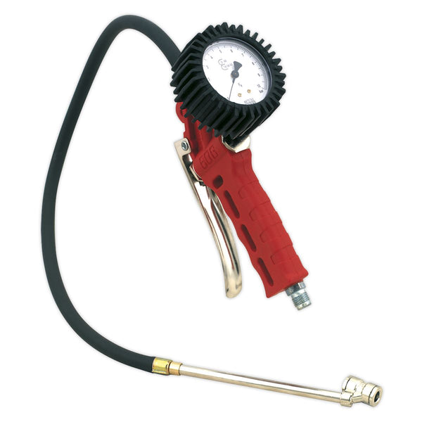 Sealey SA931 Professional Tyre Inflator with Twin Push-On Connector