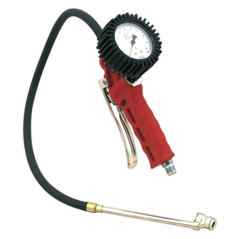 Sealey SA931 Professional Tyre Inflator with Twin Push-On Connector