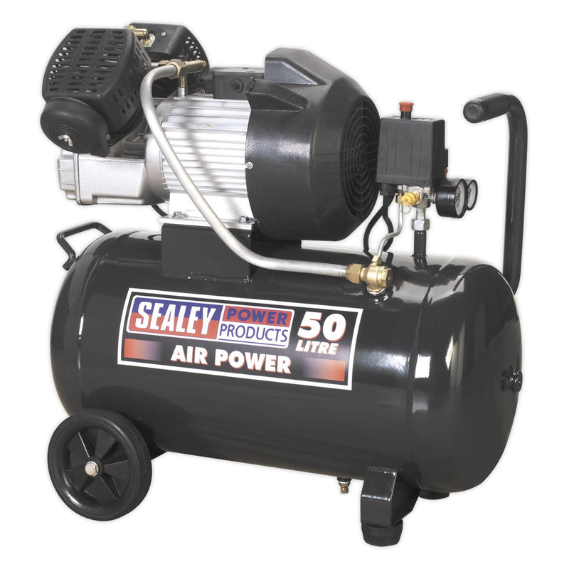 Sealey 50L V-Twin Direct Drive Air Compressor 3hp SAC5030VE