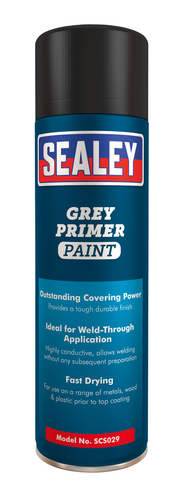 Sealey Grey Primer Paint 500ml Pack of 6 SCS029