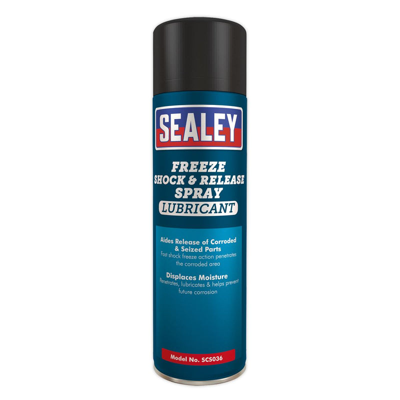 Sealey Freeze Shock & Release Spray Lubricant 500ml SCS036S