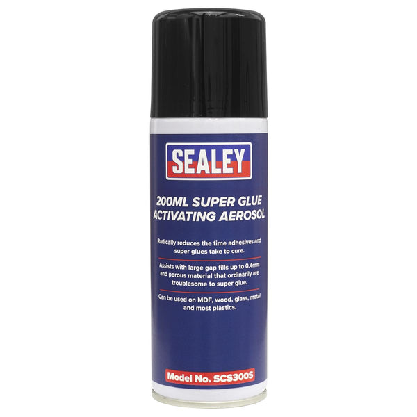 Sealey Super Glue Activating Aerosol 200ml SCS300S