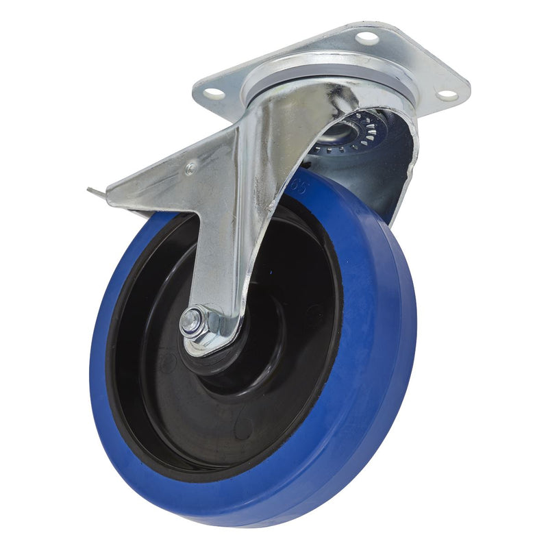 Sealey 200mm Castor Wheel with Swivel Plate & Total Lock SCW3200SPL