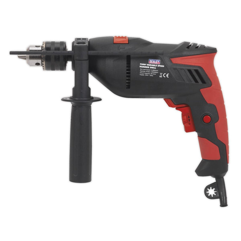 Sealey 13mm Variable Speed Hammer Drill 750W/230V SD750