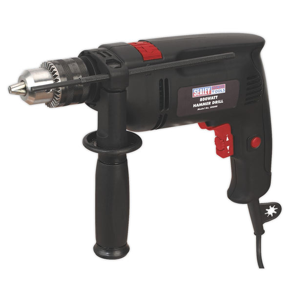 Sealey 13mm Variable Speed Hammer Drill with Reverse 850W/230V SD800