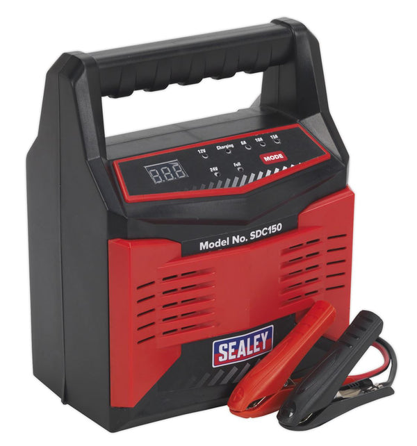 Sealey SDC150 Battery Charger 12/24V 15Amp 230V Automatic