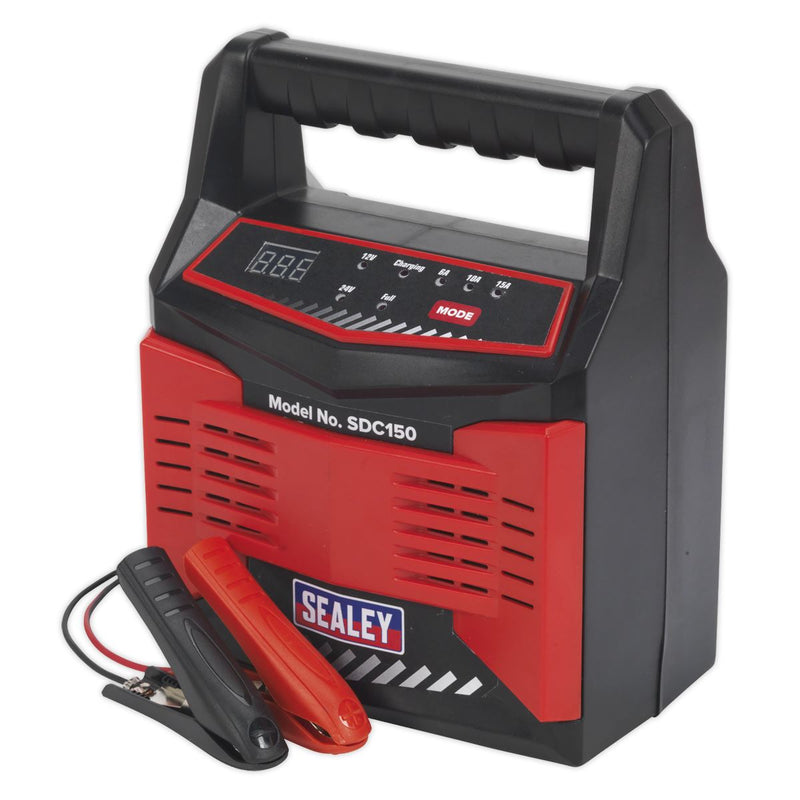 Sealey SDC150 Battery Charger 12/24V 15Amp 230V Automatic