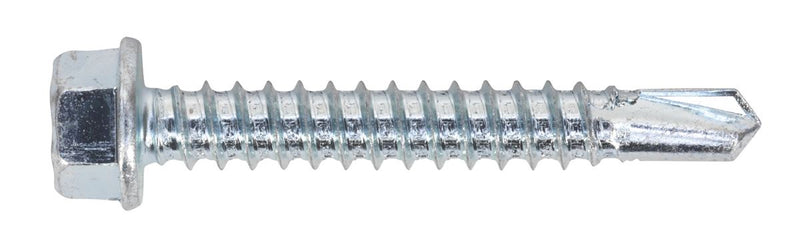 Sealey Zinc Plated Self-Drilling Hex Head Screw 5.5 x 38mm - Pack of 100 SDHX5538