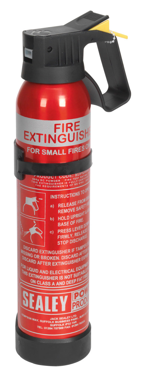 Sealey Disposable Dry Powder Fire Extinguisher 0.6kg SDPE006D