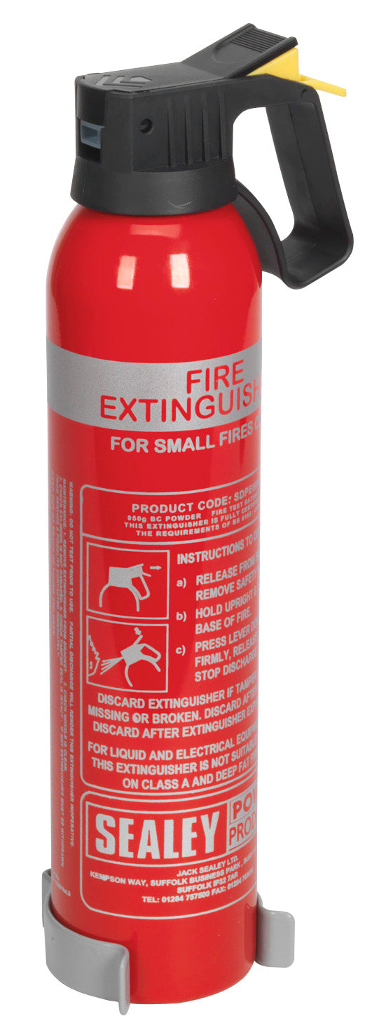 Sealey Disposable Dry Powder Fire Extinguisher 0.95kg SDPE009D