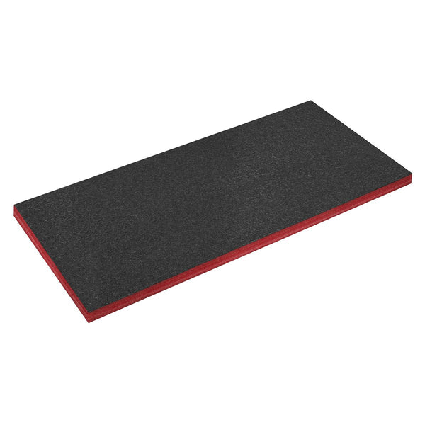 Sealey Easy Peel Shadow Foam&reg; 1200 x 550 x 50mm - Red/Black SF50R