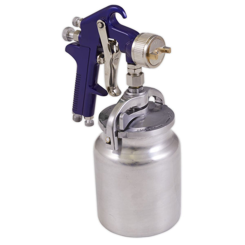 Sealey SG1.7S Suction Feed Spray Gun 1.7mm Set-Up