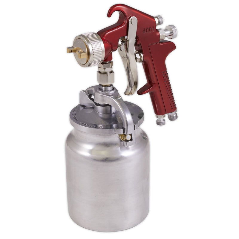 Sealey SG2.0S Suction Feed Spray Gun 2mm Set-Up