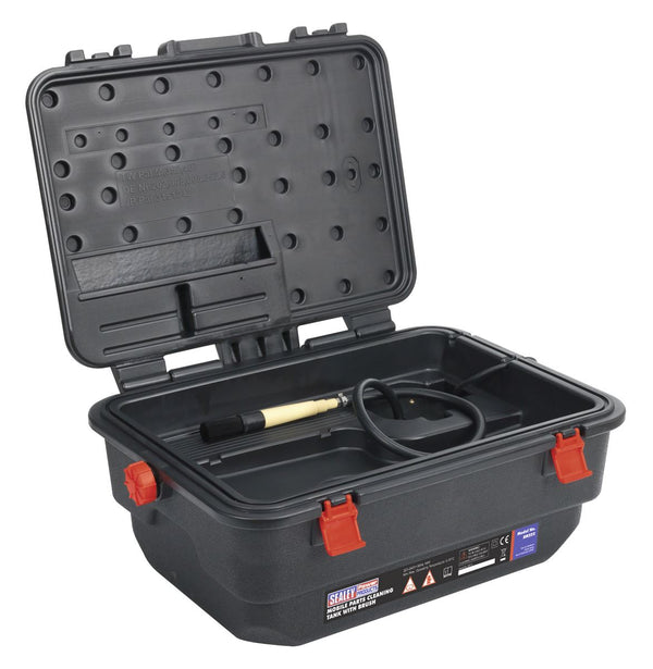 Sealey Mobile Parts Cleaning Tank with Brush 16L SM222