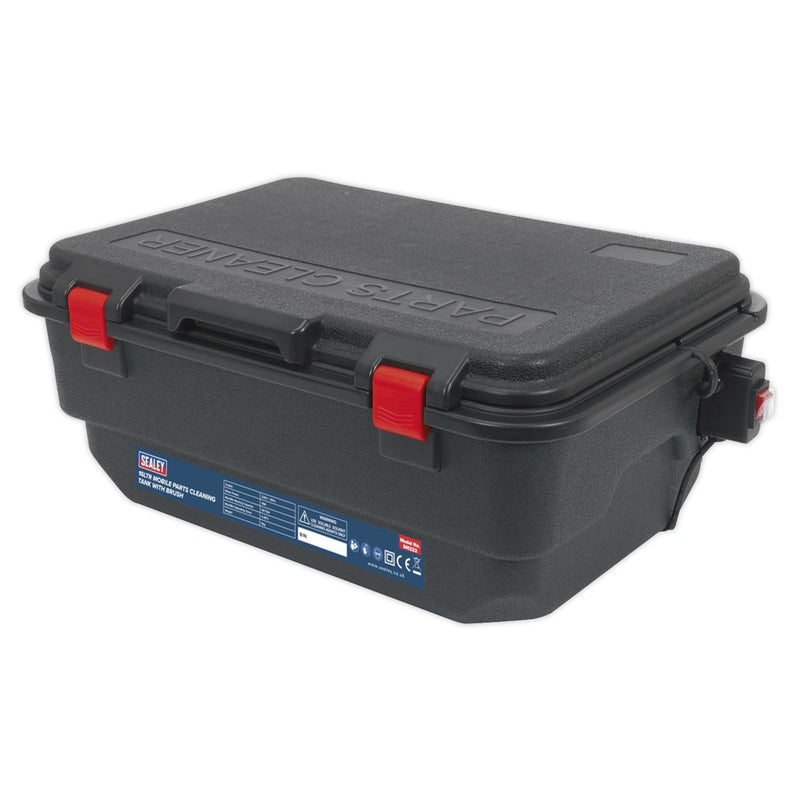 Sealey Mobile Parts Cleaning Tank with Brush 16L SM222