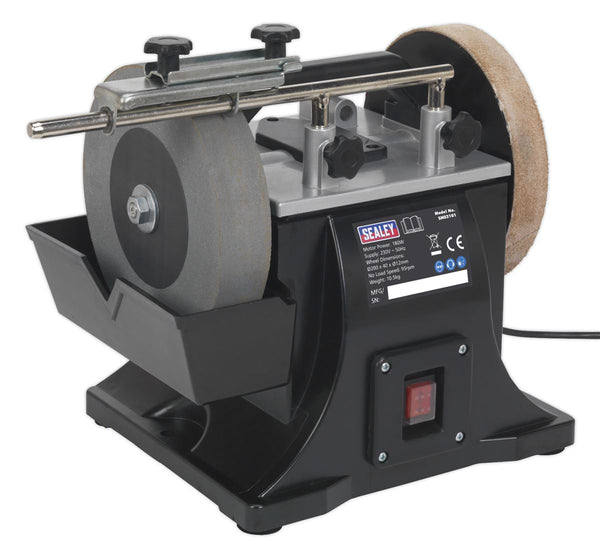 Sealey 200mm Sharpener with Honing Wheel 180W SMS2101