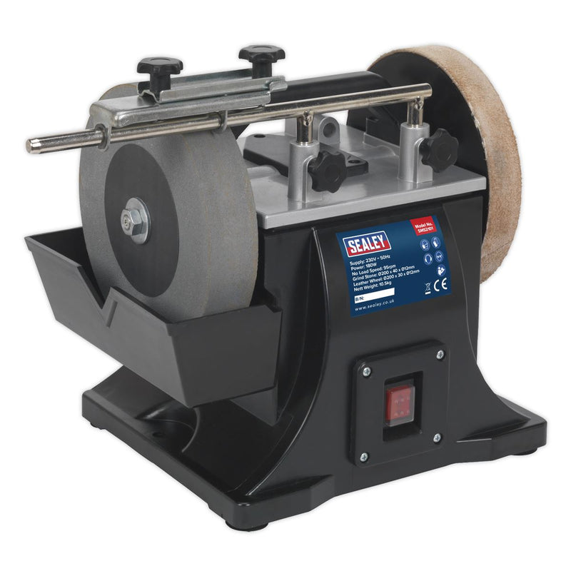 Sealey 200mm Sharpener with Honing Wheel 180W SMS2101