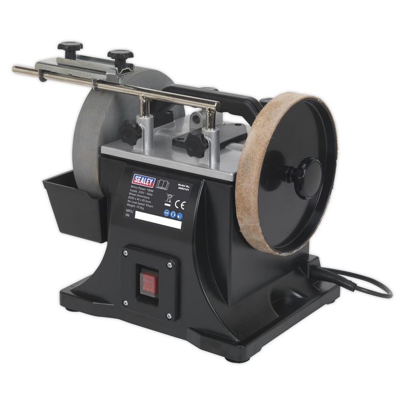Sealey 200mm Sharpener with Honing Wheel 180W SMS2101