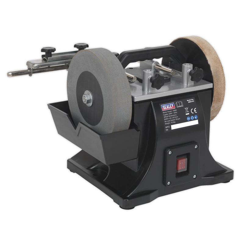 Sealey 200mm Sharpener with Honing Wheel 180W SMS2101