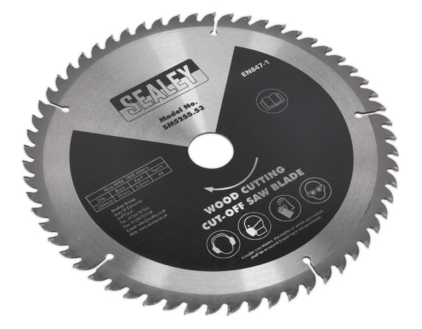 Sealey SMS255.53 Cut-Off Saw Blade 250 x 3.2mm 30mm 60tpu