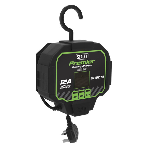 Sealey Premier Fully Automatic Battery Maintainer/Charger 12A SPBC12