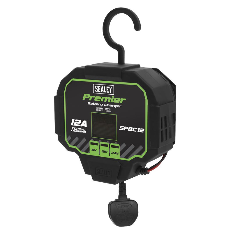 Sealey Premier Fully Automatic Battery Maintainer/Charger 12A SPBC12