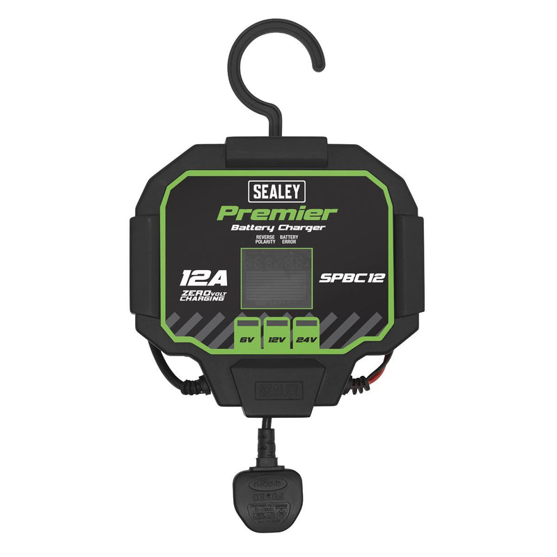 Sealey Premier Fully Automatic Battery Maintainer/Charger 12A SPBC12