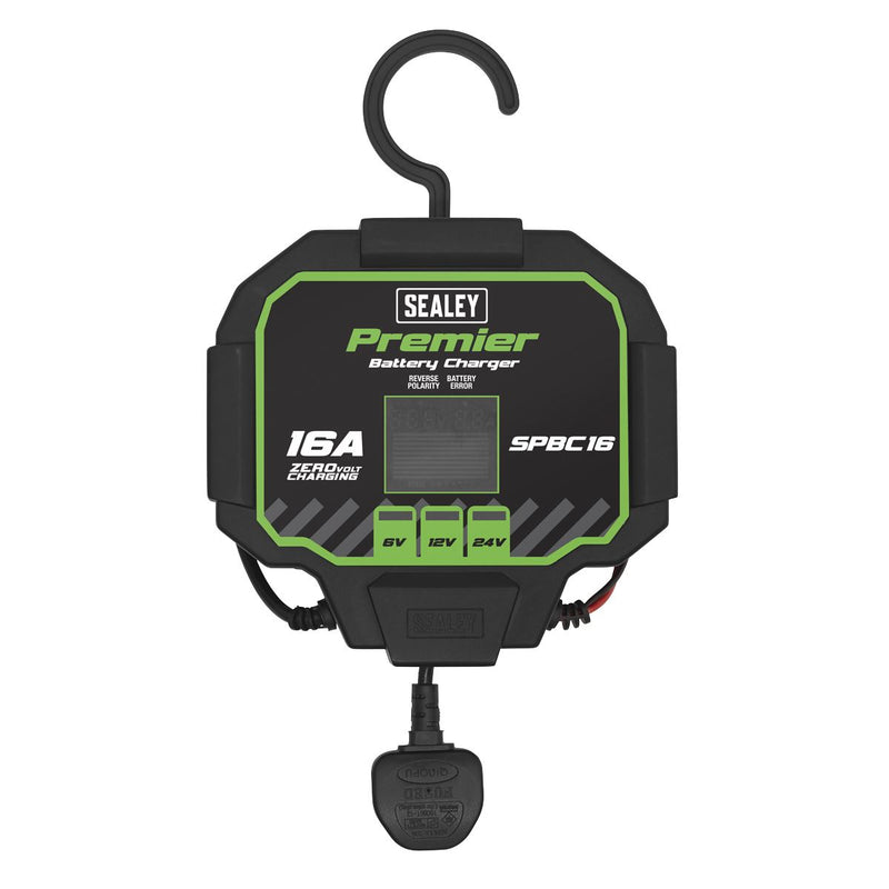 Sealey Premier Fully Automatic Battery Maintainer Charger 16A SPBC16