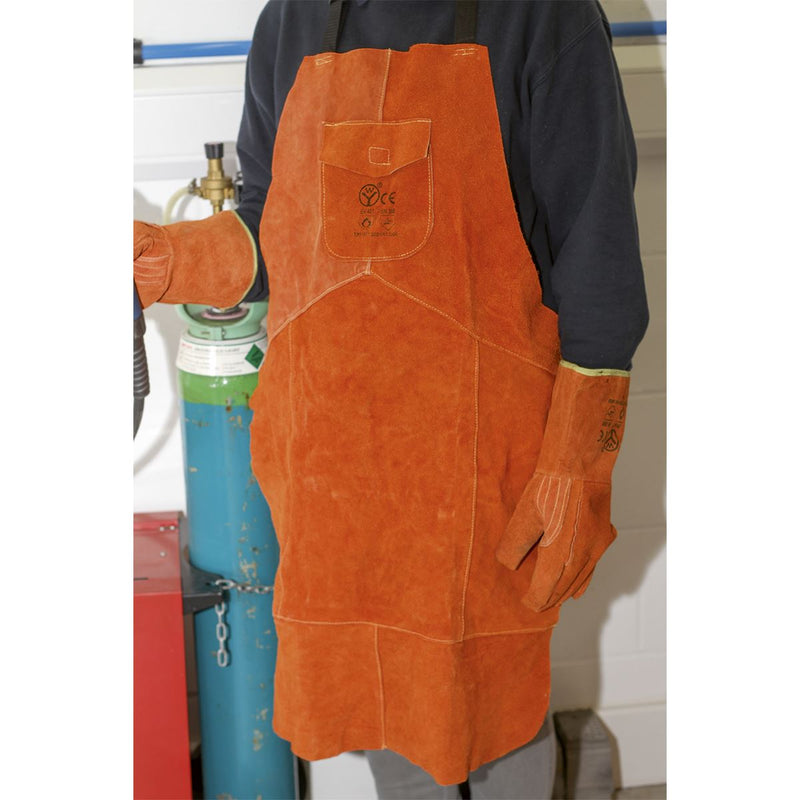 Sealey Worksafe Heavy-Duty Leather Welding Apron SSP146